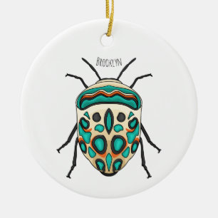 Picasso bug cartoon illustration ceramic tree decoration