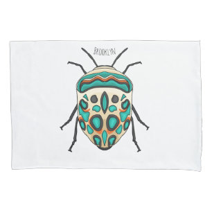 Picasso bug cartoon illustration  pillowcase
