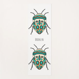 Picasso bug cartoon illustration yoga mat