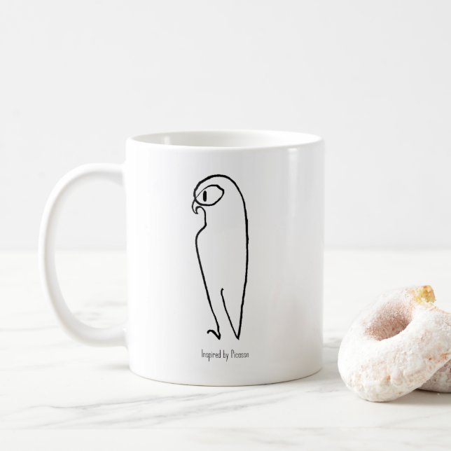 Picasso 'ish coffee mug (With Donut)