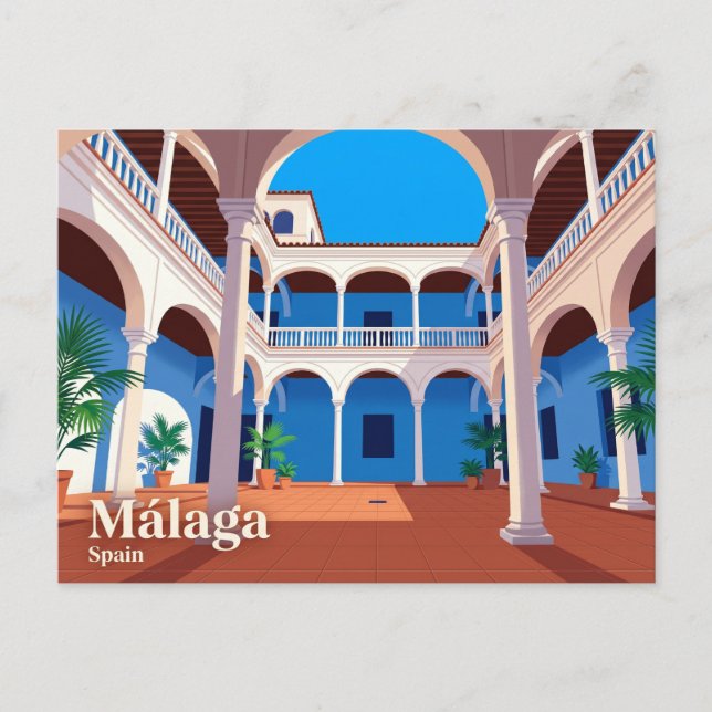 Picasso Museum, Málaga Spain Postcard (Front)