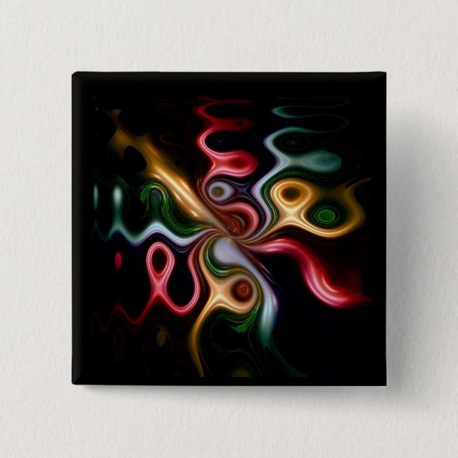 Picasso Rose 15 Cm Square Badge (Front)