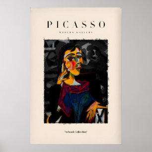Picasso Seated Woman Cubist Portrait Art Print