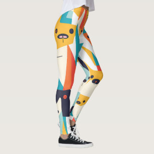 picasso style legging dogs
