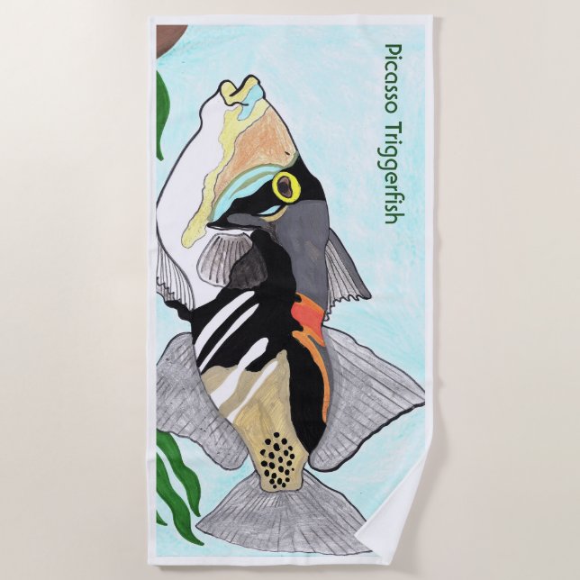 Picasso Triggerfish Beach Towel (Front)