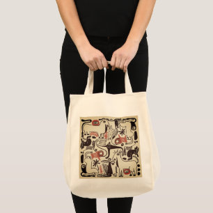 Picasso's Menagerie Grocery Tote Bag