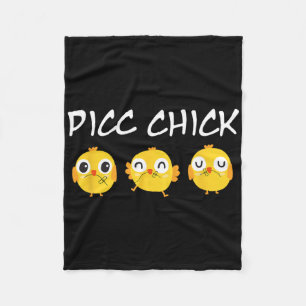 Picc Chick Cute Chicken Vascular Access Team Picc Fleece Blanket