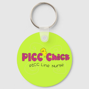 PICC Chick PICC Line Nurse Gifts Key Ring