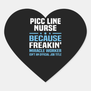 PICC Line Nurse Heart Sticker