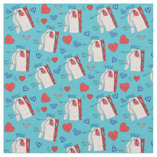 Fun Sewing Hospital Nurse & Baby Fabric - Tan