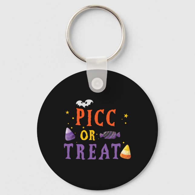 PICC Nurse Halloween Cute VAT Vascular Access Team Key Ring (Front)