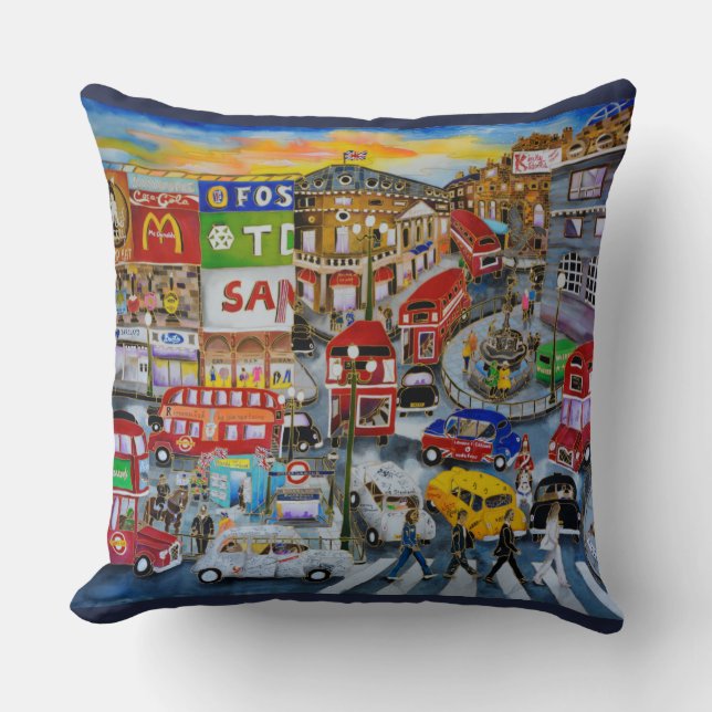 Piccadilly Circus Cushion (Front)