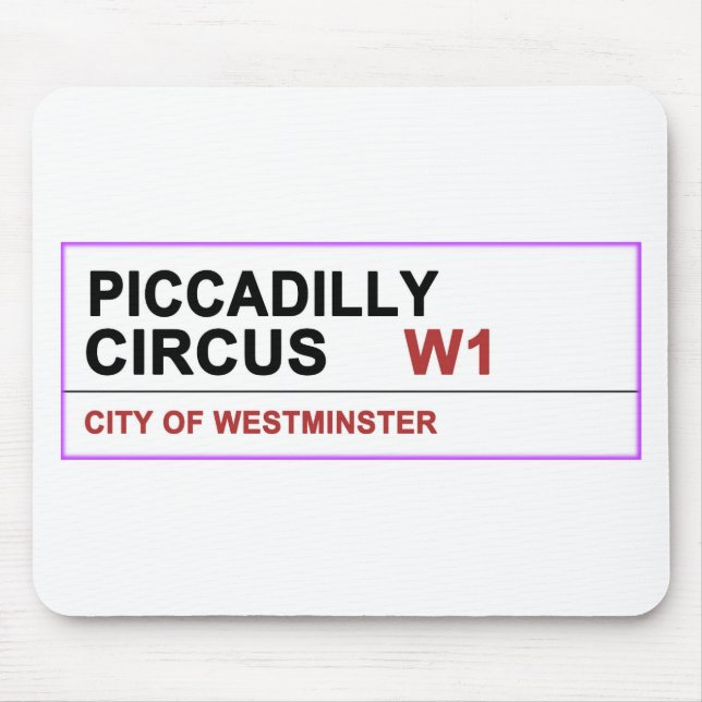 Piccadilly Circus London Mouse Mat (Front)