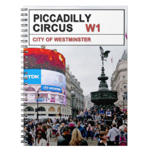 Piccadilly Circus London Notebook