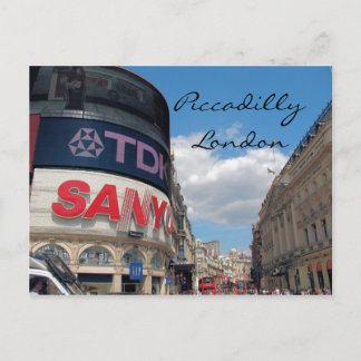 Piccadilly Circus London UK postcard