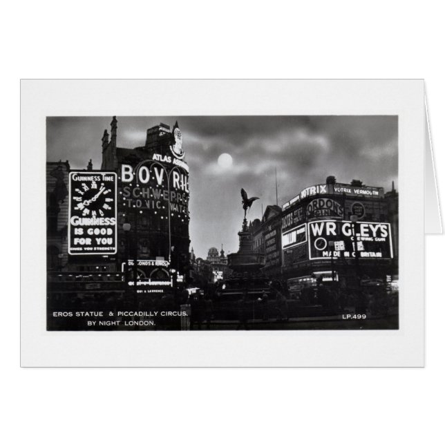 Piccadilly Circus, London Vintage (Front Horizontal)