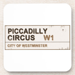 Piccadilly Circus London - Vintage Coaster