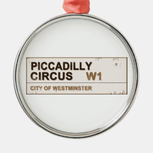 Piccadilly Circus London - Vintage Metal Tree Decoration