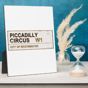 Piccadilly Circus London - Vintage Plaque