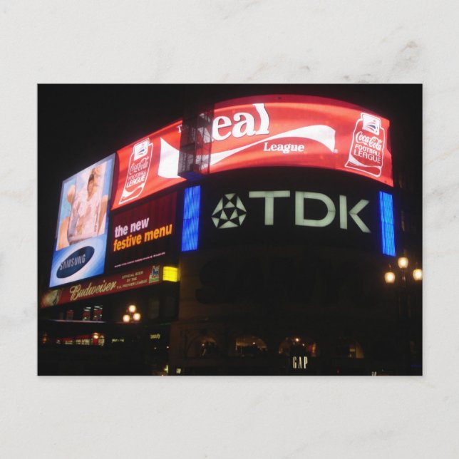 piccadilly circus postcard (Front)