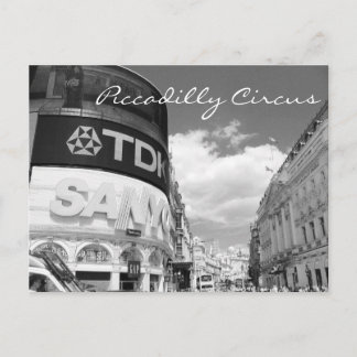 Piccadilly Circus vintage London postcard