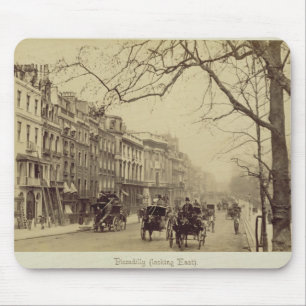 Piccadilly facing East, (sepia photo) Mouse Mat