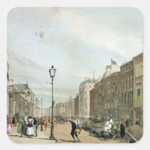 Piccadilly from the corner of Old Bond Street, fro Square Sticker