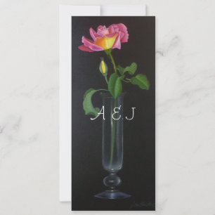 Piccadilly Rose Wedding Personalised Invitation