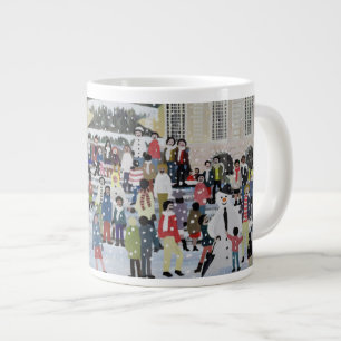Piccadilly Snow Scene Large Coffee Mug