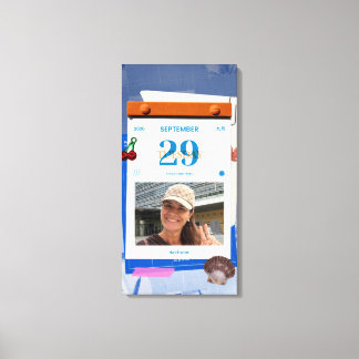 PicCollage Template - Stretched Canvas 16x32 Tall Print