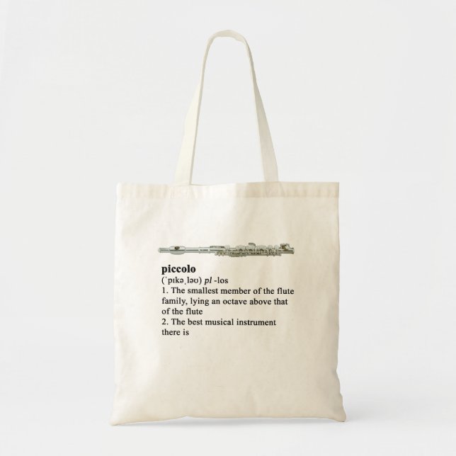Piccolo - A definition Tote Bag (Front)