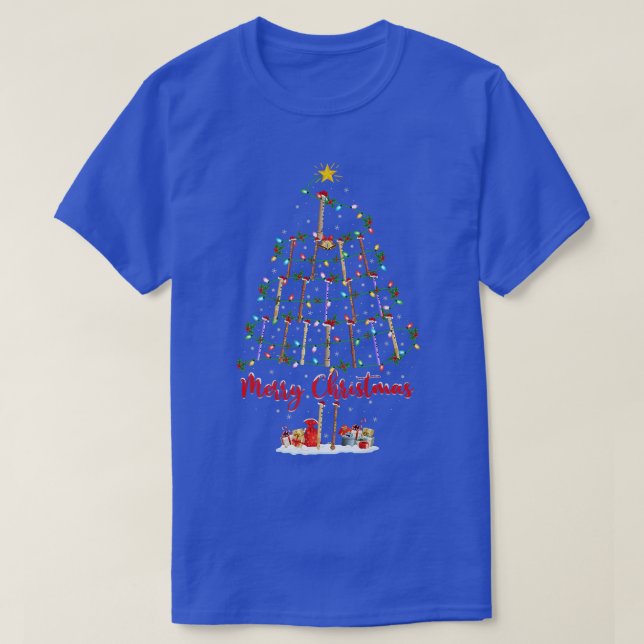 Piccolo Music Lover Matching Santa Piccolo Christm T-Shirt (Design Front)