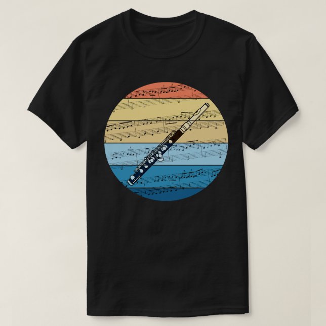 Piccolo Music Notation Piccoloist Summer Festival T-Shirt (Design Front)