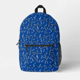 Piccolo Music Note Pattern Printed Backpack