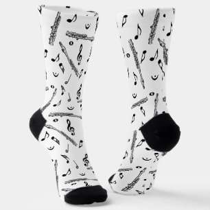 Piccolo Music Note Pattern Socks