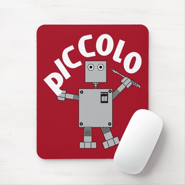 Piccolo Robot Text Mouse Mat (With Mouse)