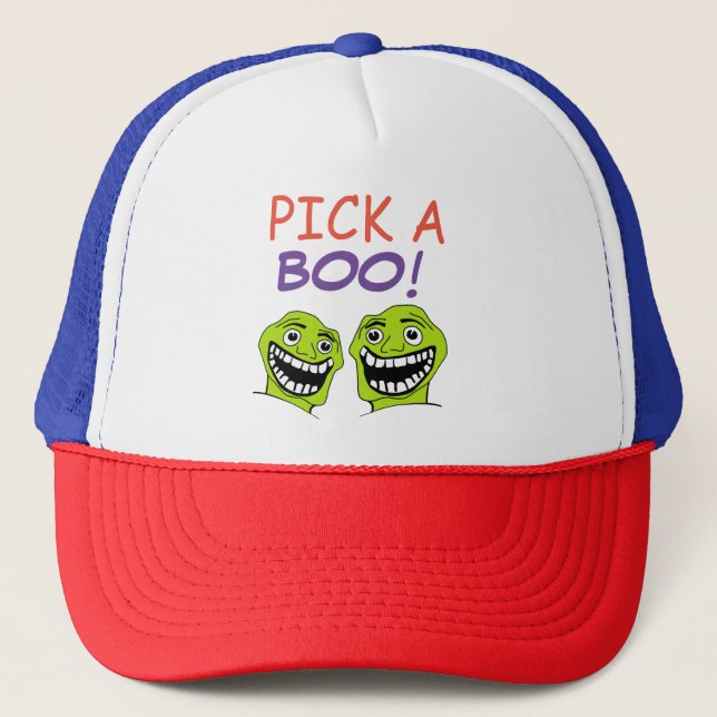 pick a boo! trucker hat (Front)