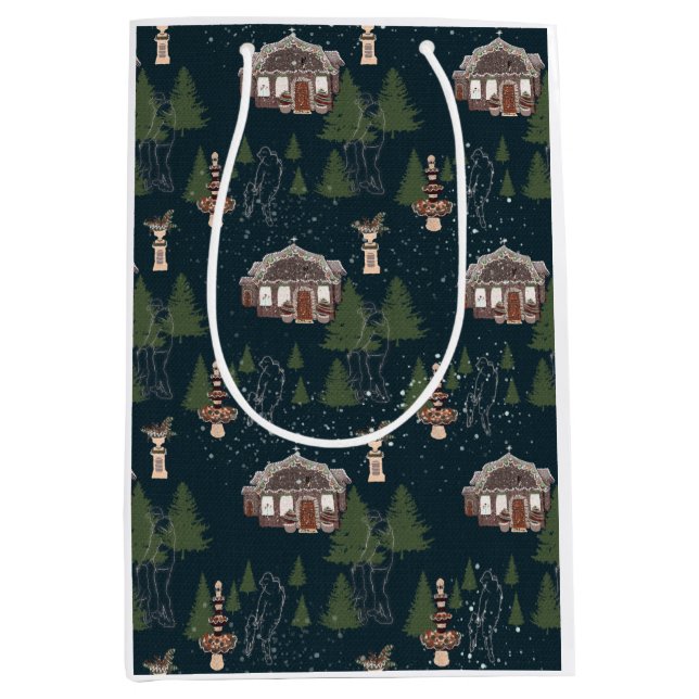 Pick a Christmas Tree Medium Gift Bag (Front)