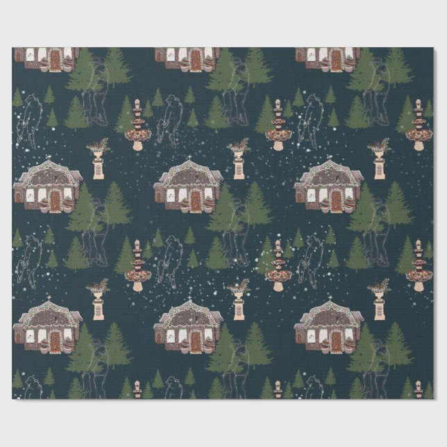 Pick a Christmas Tree Wrapping Paper (Flat)