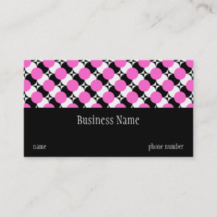 PICK-A-COLOR Funky Dots Business Card