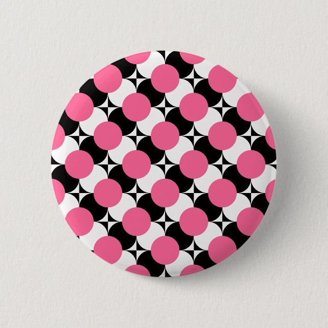 PICK-A-COLOR Funky Dots Button (Front)