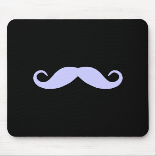 Pick A Colour Moustache on Black Mouse Mat