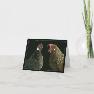 "Pick A Little, Talk A Little" - Hen Card