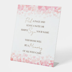 Pick a Page and Leave a Note Memory Guestbook Sign