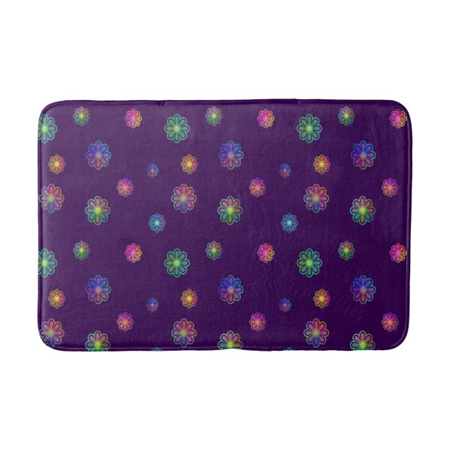 Pick a Posy Custom Background  Bath Mat (Front)