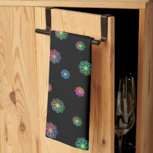 Pick a Posy Custom Background  Tea Towel