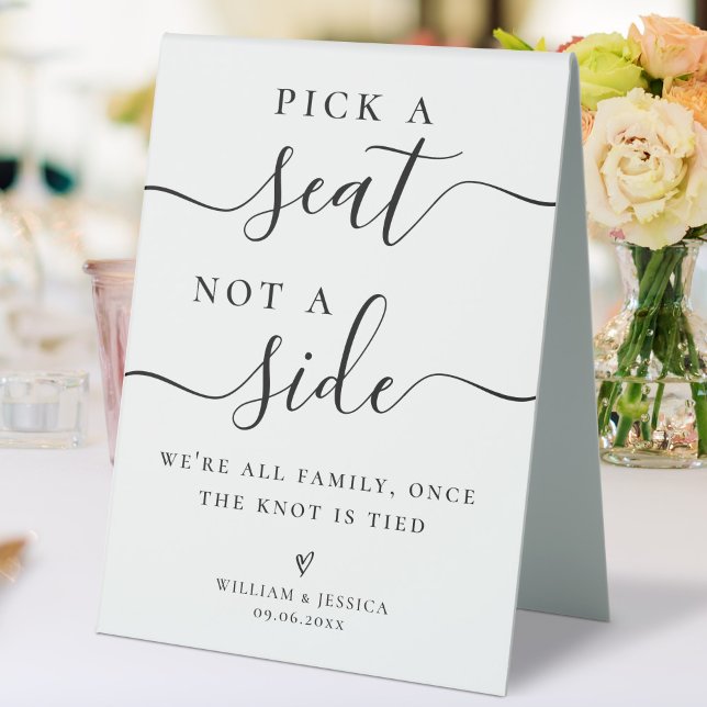 Pick a Seat Not a Side Wedding Ceremony Seating (Creator Uploaded)