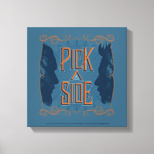 Pick A Side Canvas Print