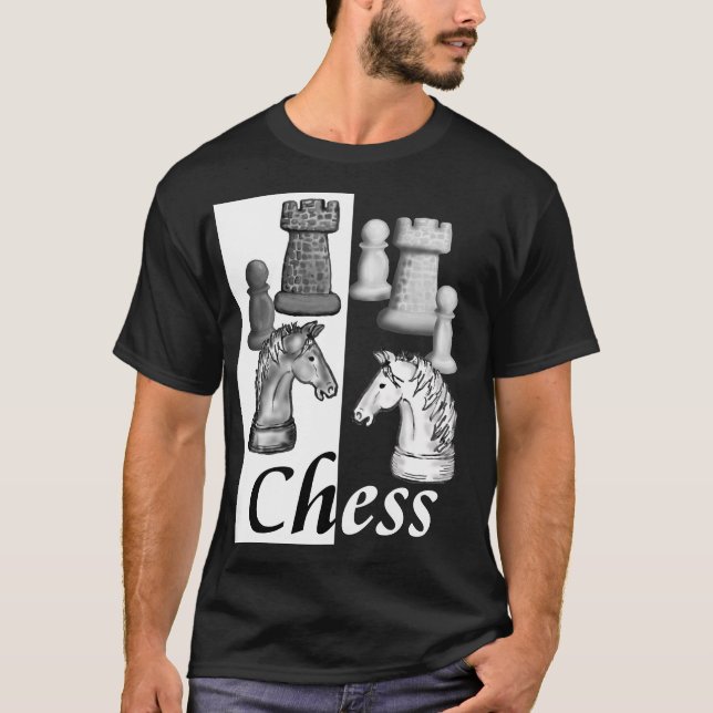 Pick a Side! Chess t-shirt Dark (Front)