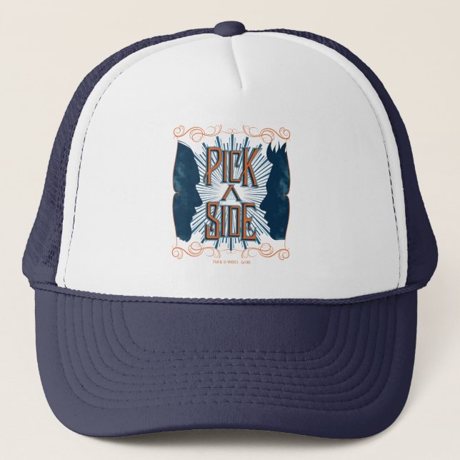 Pick A Side Trucker Hat (Front)
